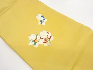 塩瀬童子模様名古屋帯